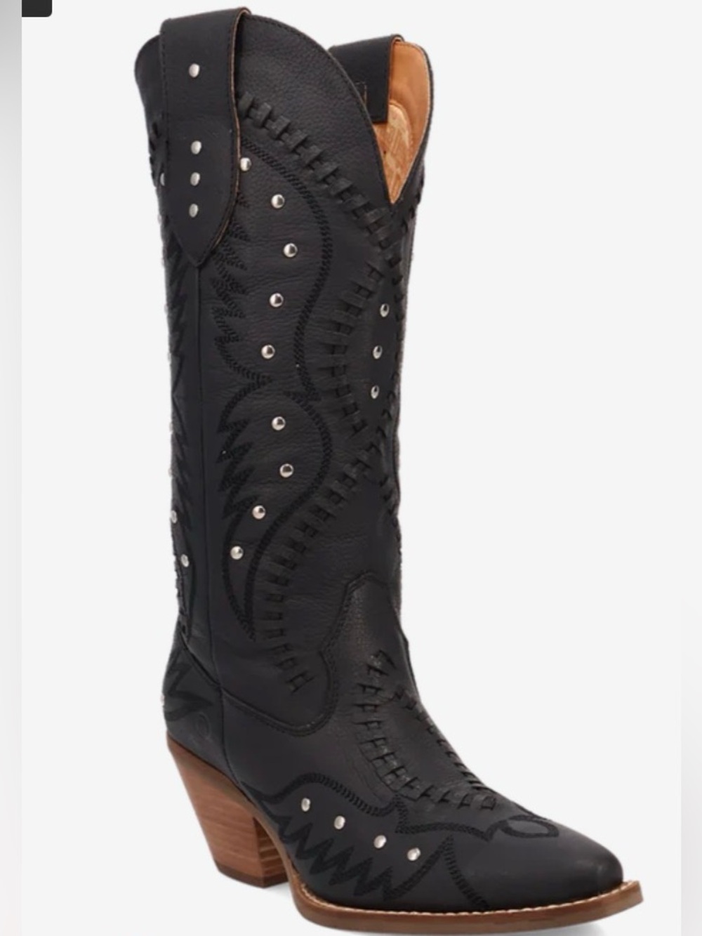 Sz. 11 Dingo Black 'Pretty 'N' Pink' Women's Leather Boots - Picture 6 of 11
